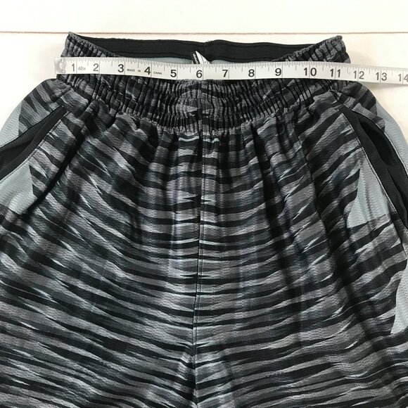 Nike Dri Fit Men Small Black Gray Space Dye Active Training Shorts - Picture 7 of 14